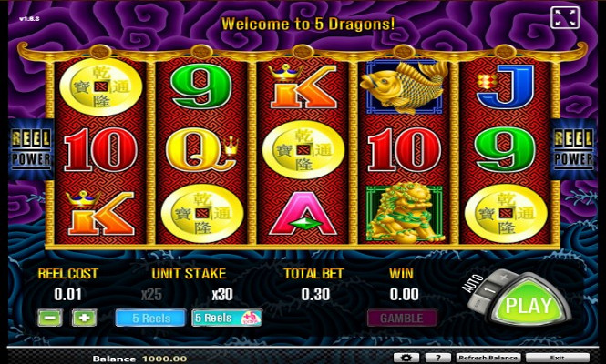 Игровой автомат 5 Dragons